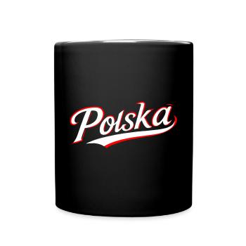 Polska Pologne Lettrage Cool Élégant Cadeau - Mug uni - noir - Devant