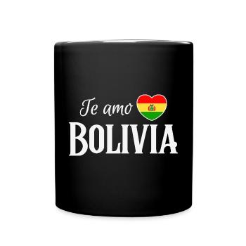 Ich liebe Bolivien, made in Bolivia - Tasse einfarbig - Schwarz - Vorne