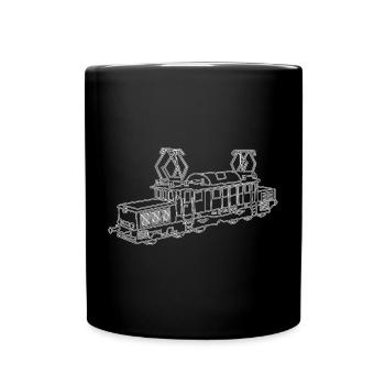 Locomotive Train Ferroviaire - Mug uni - noir - Devant