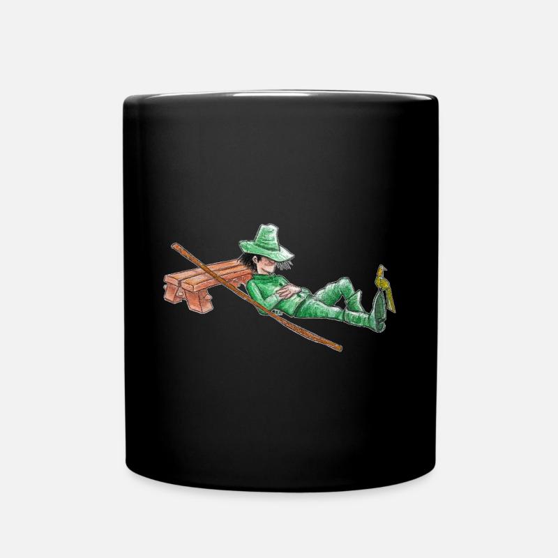 Une sieste pour le vagabond vert "GreenVagrant" - Mug uni - noir