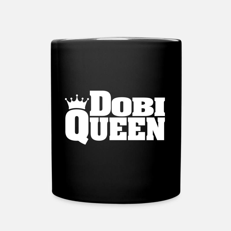 DOBI QUEEN Dobermann Doberman - Tasse einfarbig - Schwarz