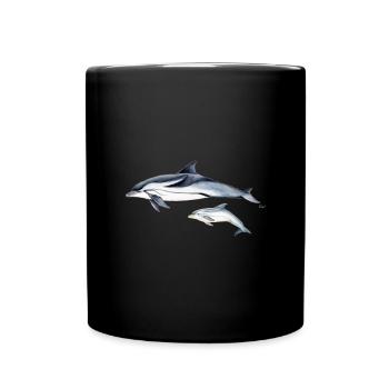 Striped dolphin - Striped dolphin - dauphin - Full Colour Mug - black - Front