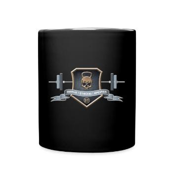 Logo Braves Strong Badass - Tasse einfarbig - Schwarz - Vorne