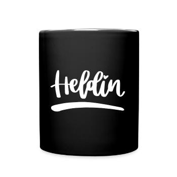 Sei die Heldin deines Lebens - Tasse einfarbig - Schwarz - Vorne