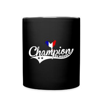 Champion du monde - Mug uni - noir - Devant