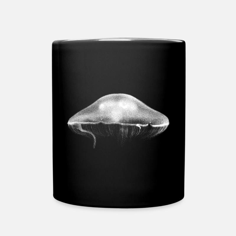 Qualle - Tasse einfarbig - Schwarz