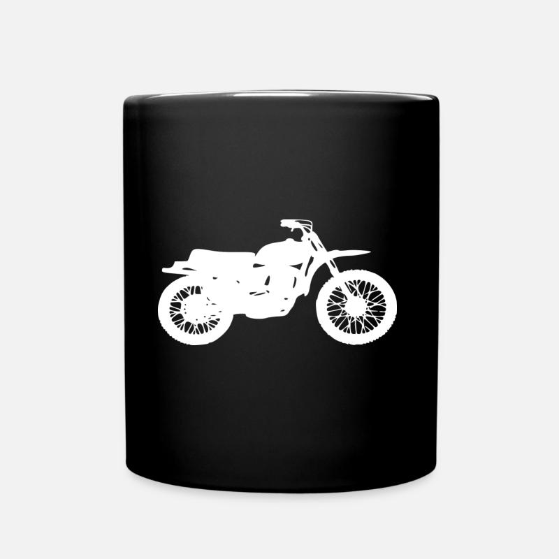 Enduro Motorcycle - Full Colour Mug - black