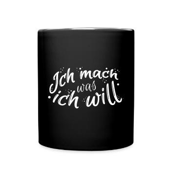Sprüche Sprüche Sprüche Sprüche Sprüche Sprüche - Tasse einfarbig - Schwarz - Vorne
