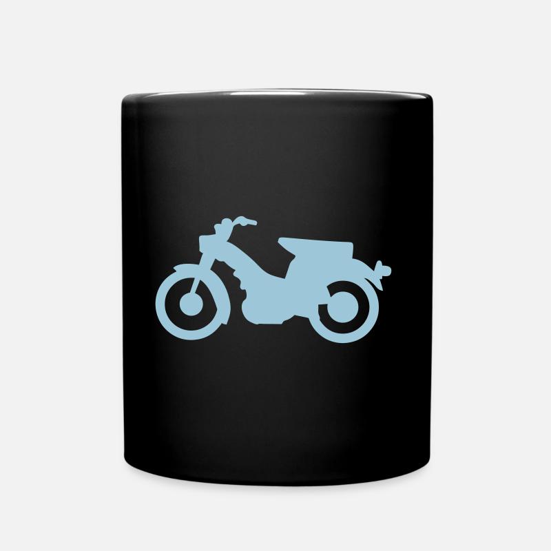 mobylette velo moteur vieux 110 - Mug uni - noir