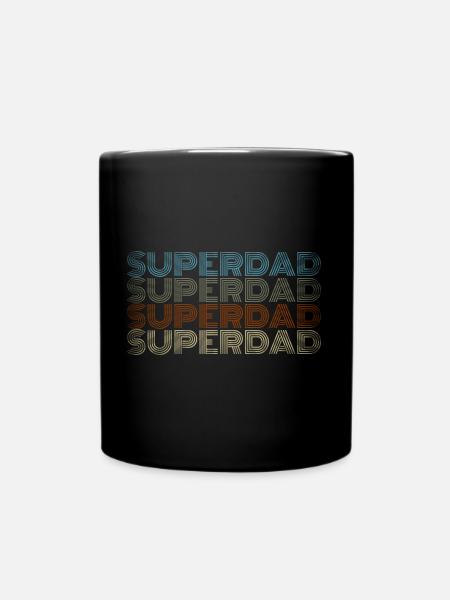 Daddy Father Gift Super disant papa beau-père - Mug uni - noir