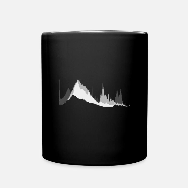 Histogramm - Tasse einfarbig - Schwarz