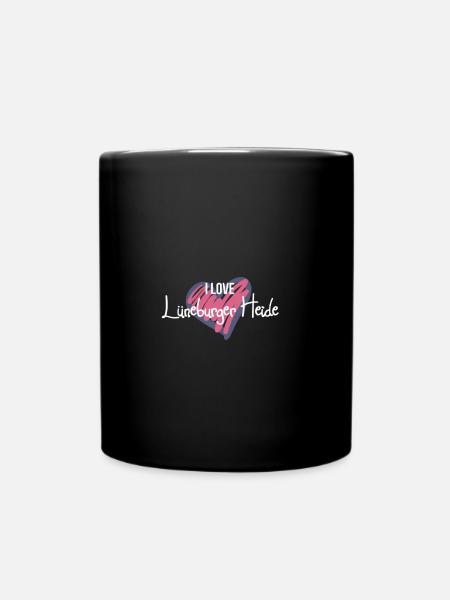 Lüneburger Heide - Tasse einfarbig - Schwarz