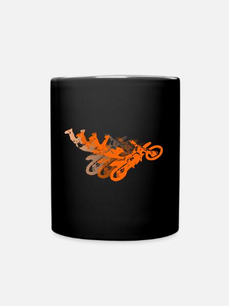 motocross - Mug uni - noir