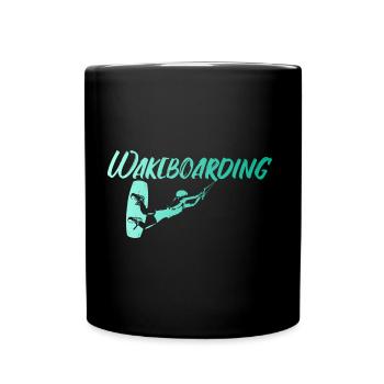 Wakeboarding - Tasse einfarbig - Schwarz - Vorne