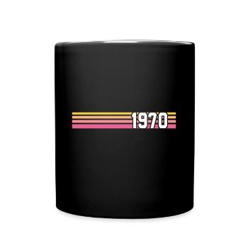 retro 1970 vintage 1970 - Full Colour Mug - black - Front