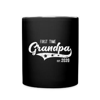 Grandpa 2020 becoming grandfather for the first time - Full Colour Mug - black - Front