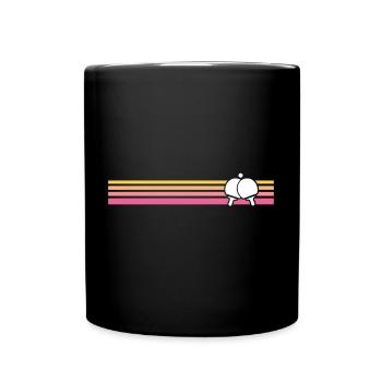 Ping-pong retro ping pong t-shirt - Mug uni - noir - Devant