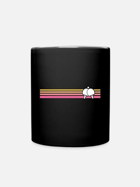 Ping pong retro ping pong t-shirt - Full Colour Mug - black