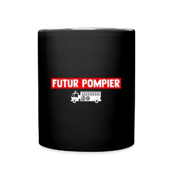 Body bébé futur pompier t-shirt enfant - Mug uni - noir - Devant