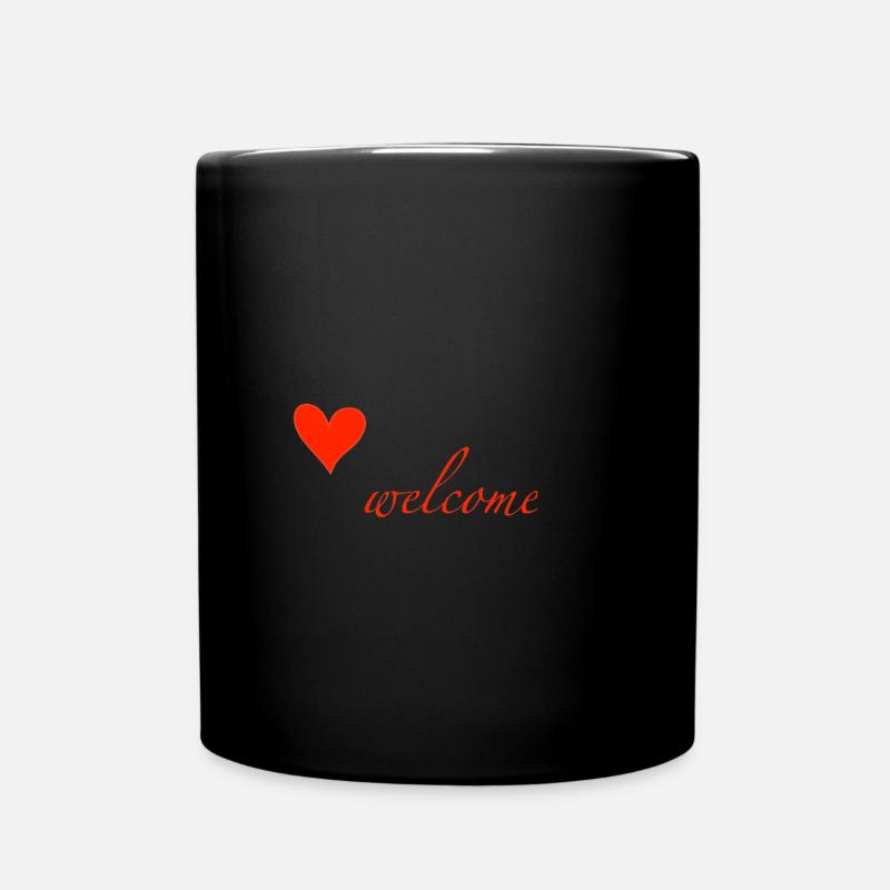welcome - Full Colour Mug - black