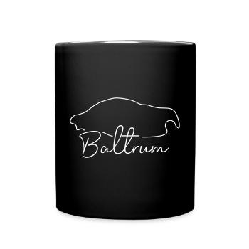 Baltrum | Map line art minimalism - Full Colour Mug - black - Front