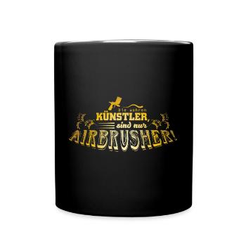 Beruf Airbrusher für grafische Kunst - Tasse einfarbig - Schwarz - Vorne