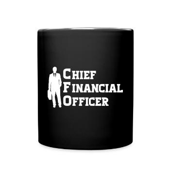 CFO - Chief Financial Officer - Full Colour Mug - black - Front