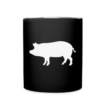Pig / 1c - Full Colour Mug - black - Front