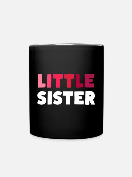LITTLE SISTER - Tasse einfarbig - Schwarz