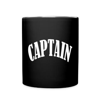 capitaine marin capitaine ancre mer côte mer - Mug uni - noir - Devant