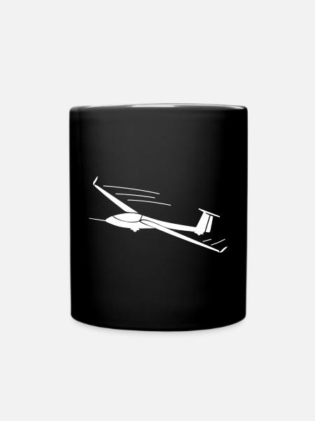 Glider glider pilot gift ideas - Full Colour Mug - black
