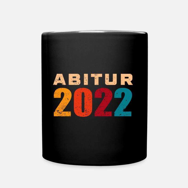 Abi 2022 - Abitur 2022 Geschenk - Tasse einfarbig - Schwarz