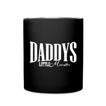 daddys papa geschenk baby party eltern geburtstag - Tasse einfarbig - Schwarz - Vorne