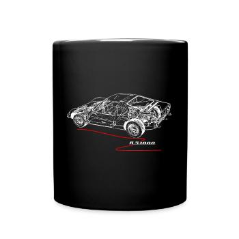 Melkus RS 1000 - DDR Rennsport - Tasse einfarbig - Schwarz - Vorne
