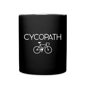 Geschenke für Radfahrer – Cycopath - Tasse einfarbig - Schwarz - Vorne