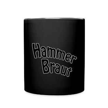Mariée marteau - Mug uni - noir - Devant