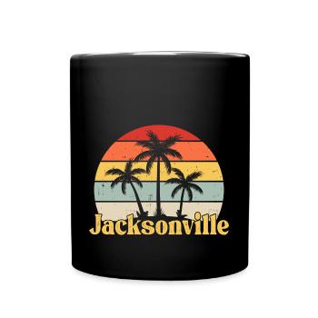 Jacksonville Florida - Tasse einfarbig - Schwarz - Vorne