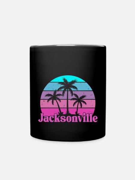 Jacksonville Florida - Tasse einfarbig - Schwarz