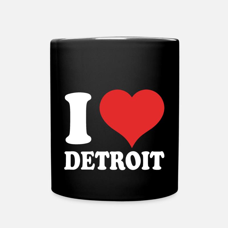 Detroit - Full Colour Mug - black