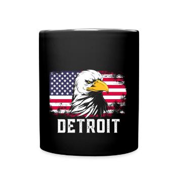 Detroit - Full Colour Mug - black - Front