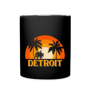 Detroit - Full Colour Mug - black - Front
