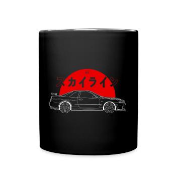 Skyline GT-R R34 Illustration - Mug uni - noir - Devant