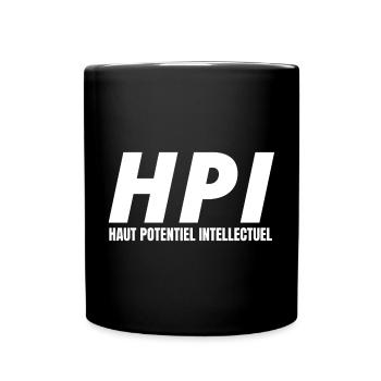 surdoué, quotient intellectuel, QI - Mug uni - noir - Devant