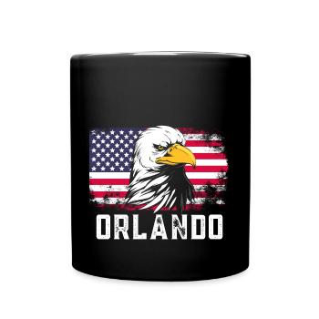 Orlando Florida - Tasse einfarbig - Schwarz - Vorne