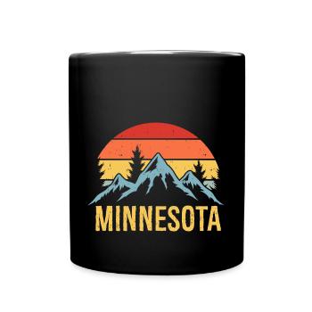 Minnesota - Tasse einfarbig - Schwarz - Vorne