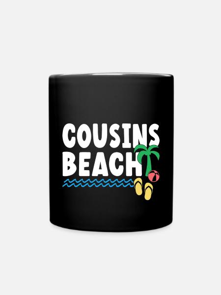 Cousins Beach - Tasse einfarbig - Schwarz
