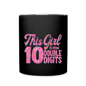 Fille du 10e anniversaire - Mug uni - noir - Devant