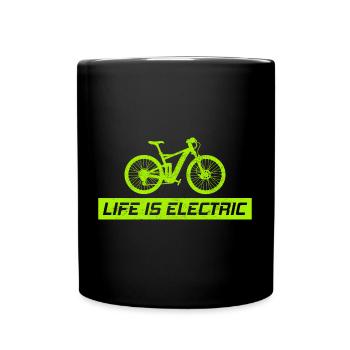 E-Bike Vélo électrique Vélo Cyclisme Biker VTT - Mug uni - noir - Devant