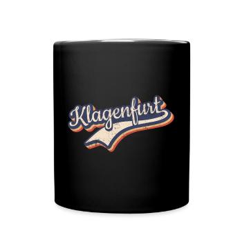 Österreich Klagenfurt Kärnten Vintage Typografie - Tasse einfarbig - Schwarz - Vorne
