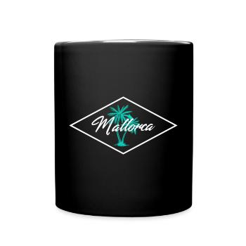 Mallorca Palm Tree Magic - Full Colour Mug - black - Front